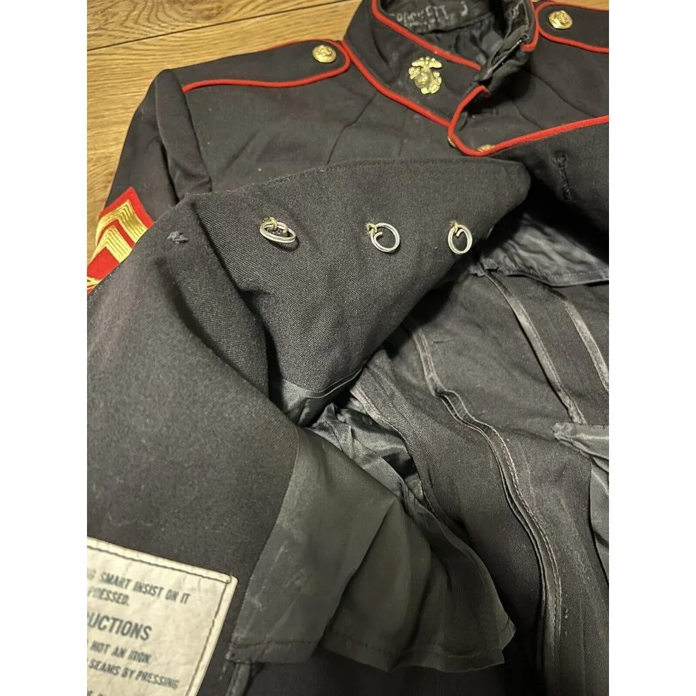 USMC‎ US MARINE CORPS DRESS BLUES JACKET 18” CHEST 1976 Military USA VTG